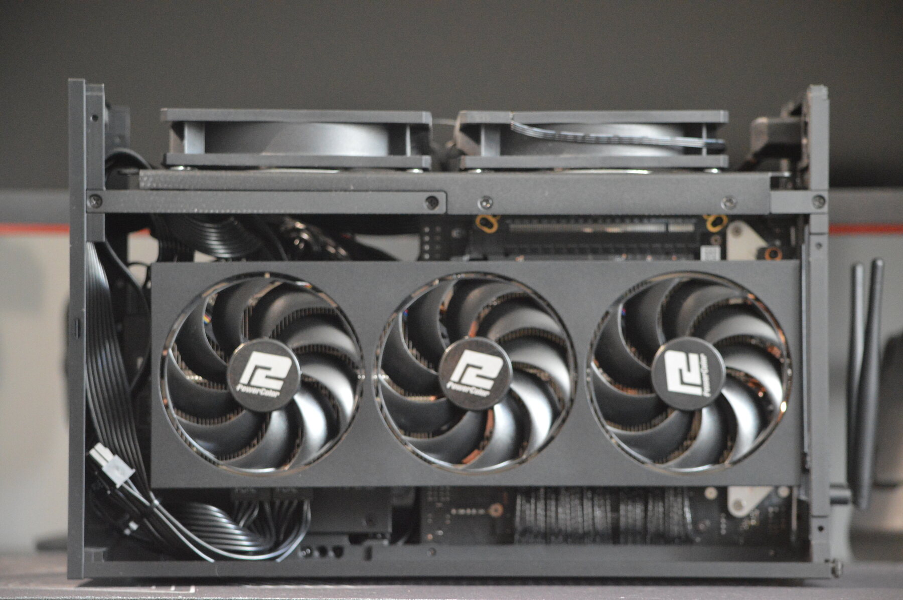 GPU side of the custom ITX workstation